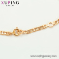 75144 Xuping plomo y aleación de níquel joyería de moda segura tendencia pulsera de oro 18k encanto